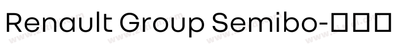 Renault Group Semibo字体转换